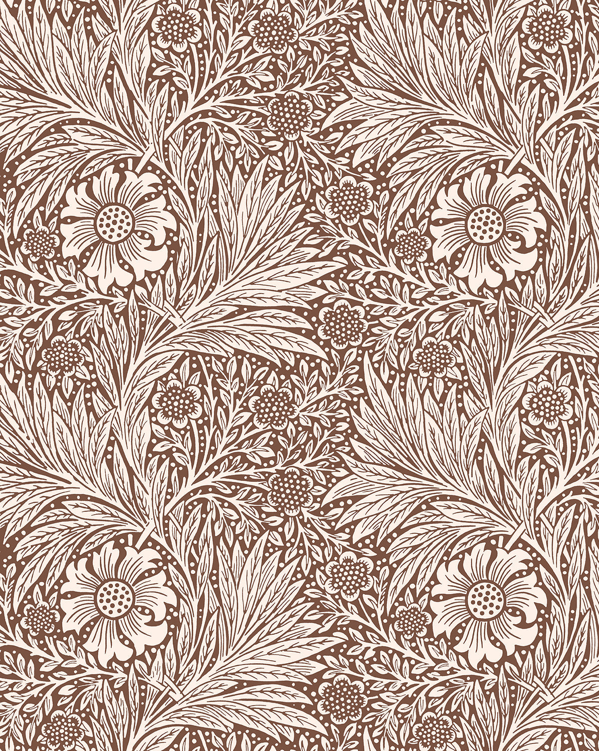 McGee & Co - Morris & Co. x McGee & Co. Marigold Umber Wallpaper