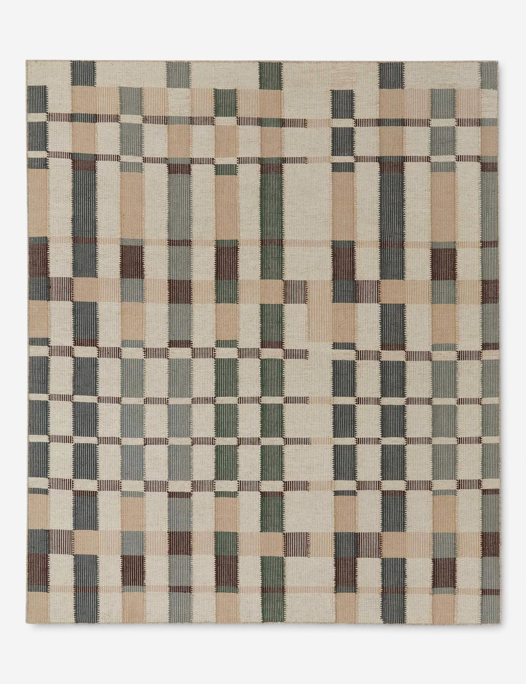 Lulu and Georgia - Marli Flatweave Wool Rug Swatch 18" x 18" by Nina Freudenberger