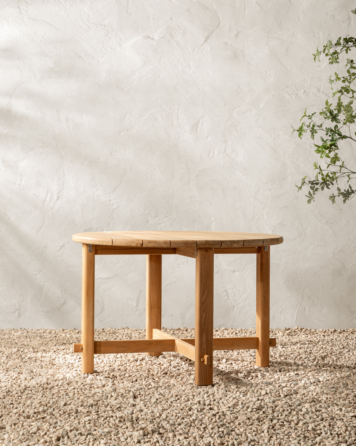 McGee & Co - McCarthy Round Teak Outdoor Dining Table