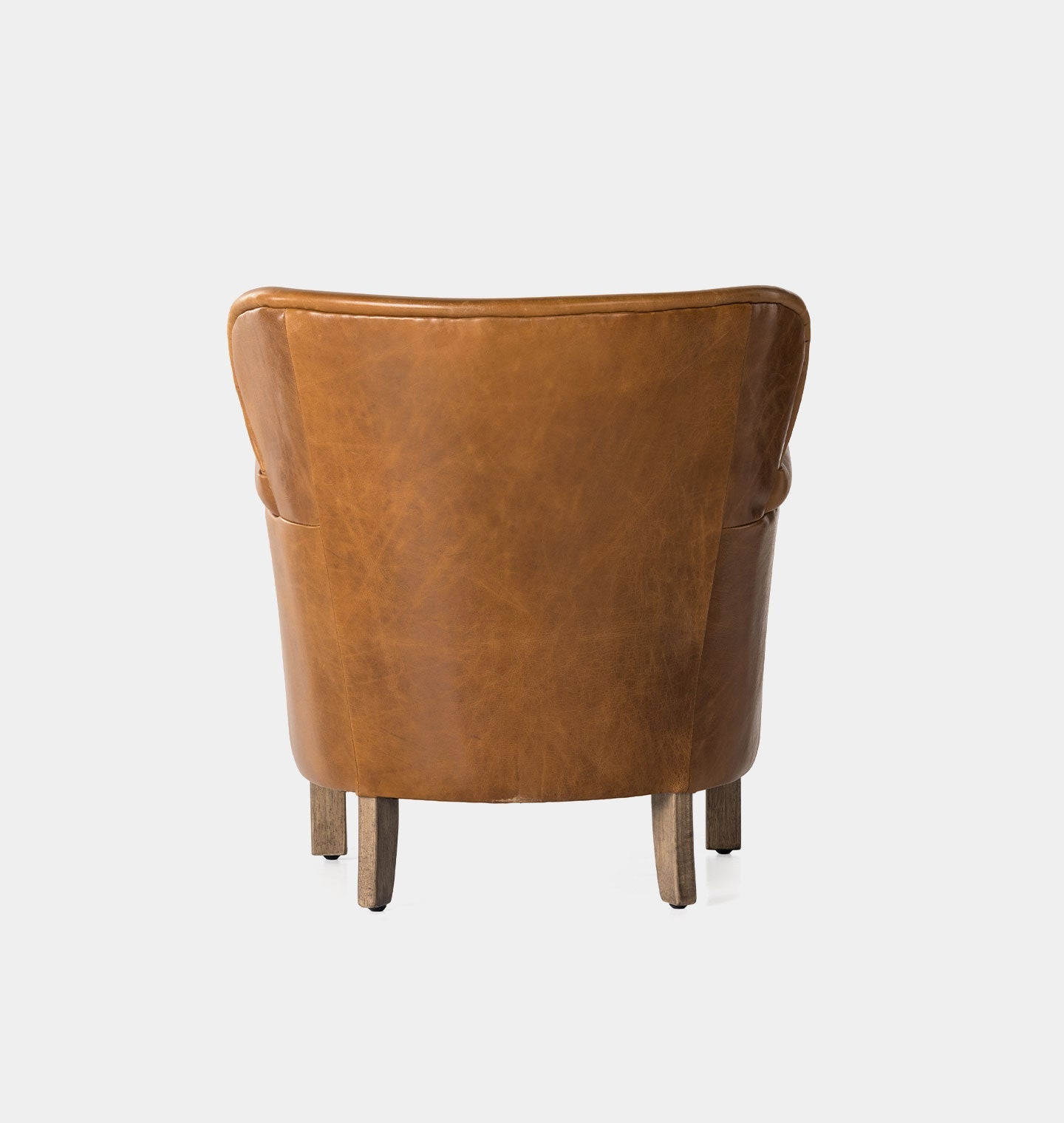 Amber Interiors - Melvin Petite Leather Lounge Chair