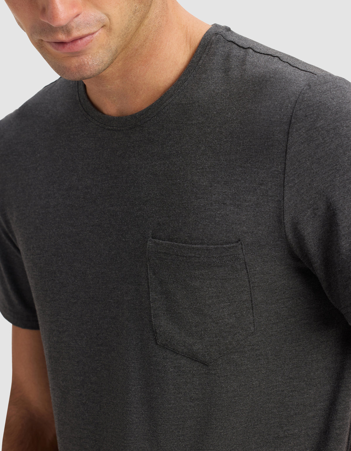 Cozy Earth - Men's Bamboo Stretch - Knit Short Sleeve Tee & Pant Pajama Set