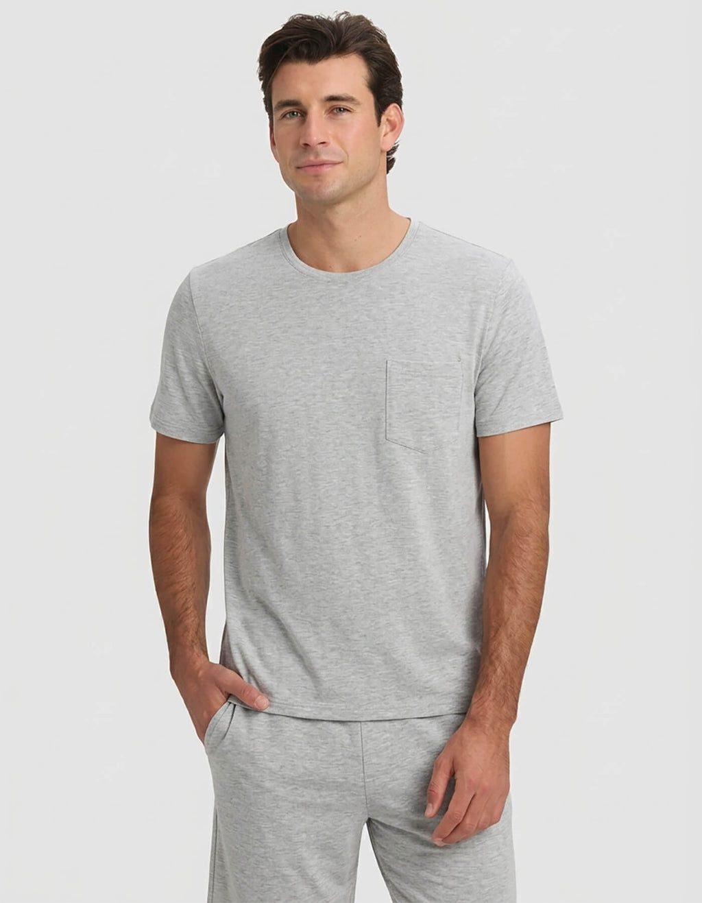 Cozy Earth - Men's Bamboo Stretch - Knit Short Sleeve Pajama Set