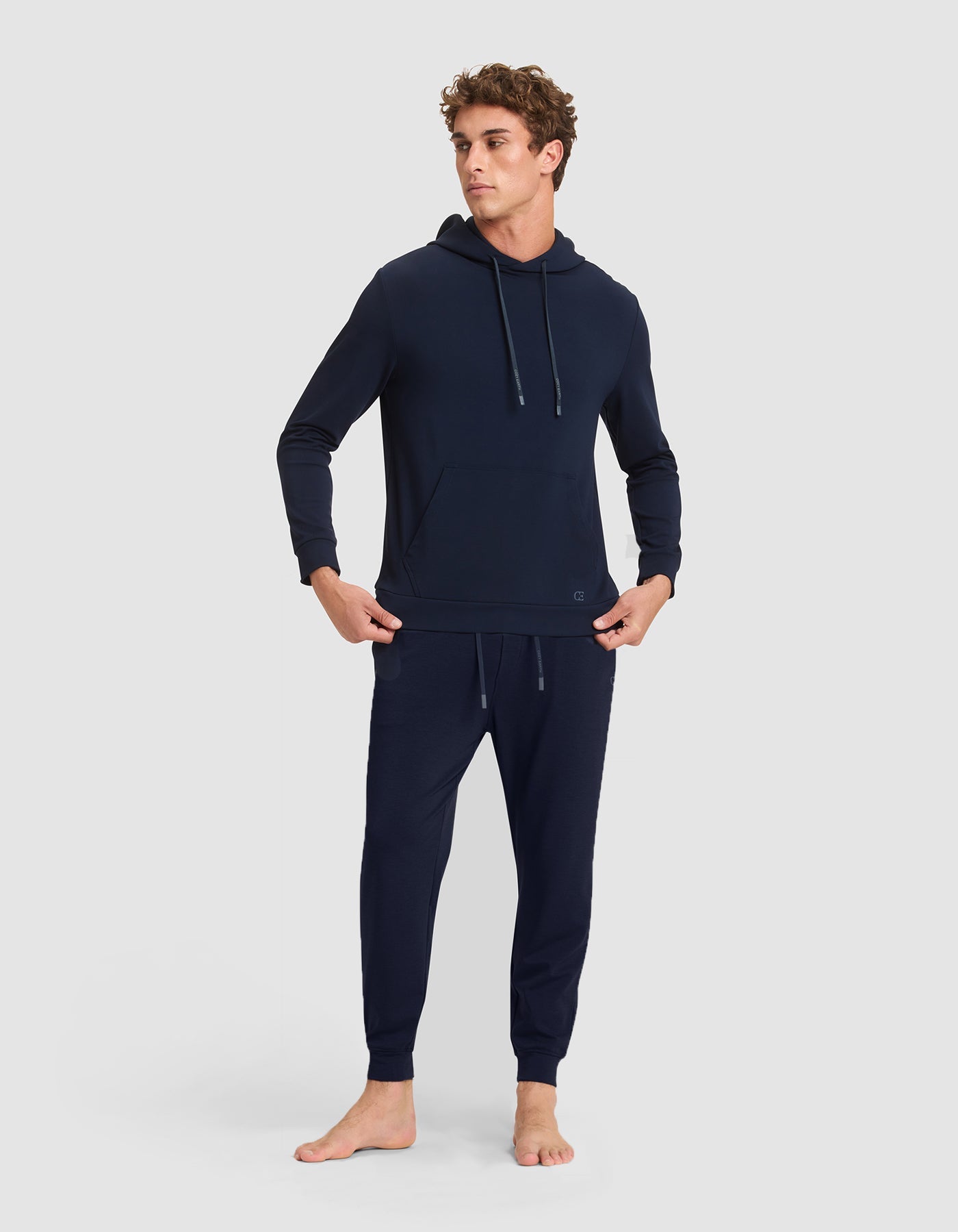Cozy Earth - Men's Brushed Bamboo Hoodie & Jogger Set