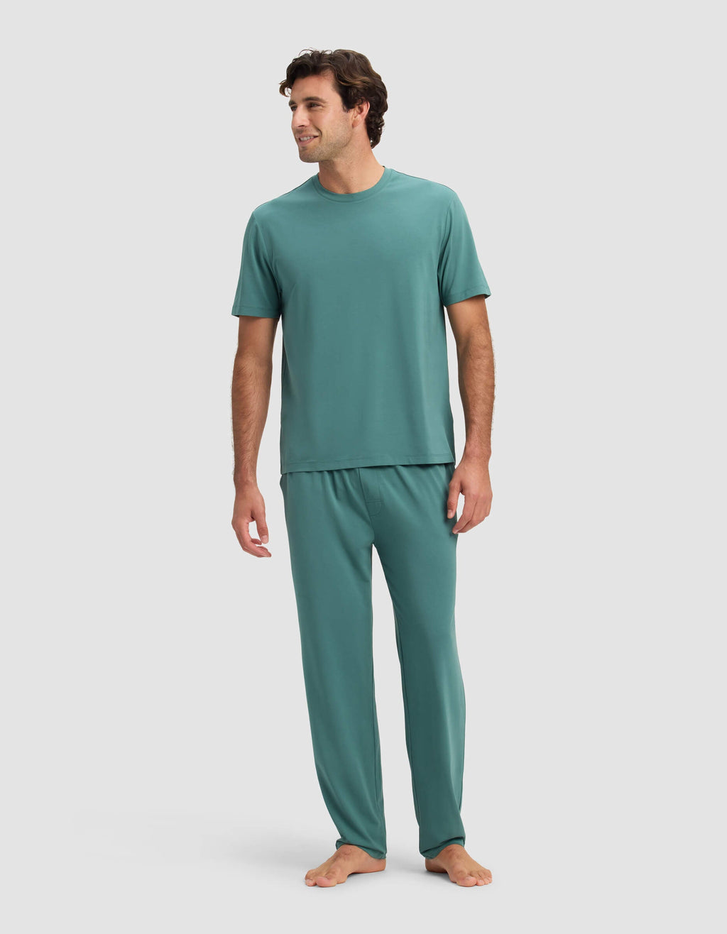 Cozy Earth - Men's First Layer Pajama Short Sleeve Tee & Pant Set