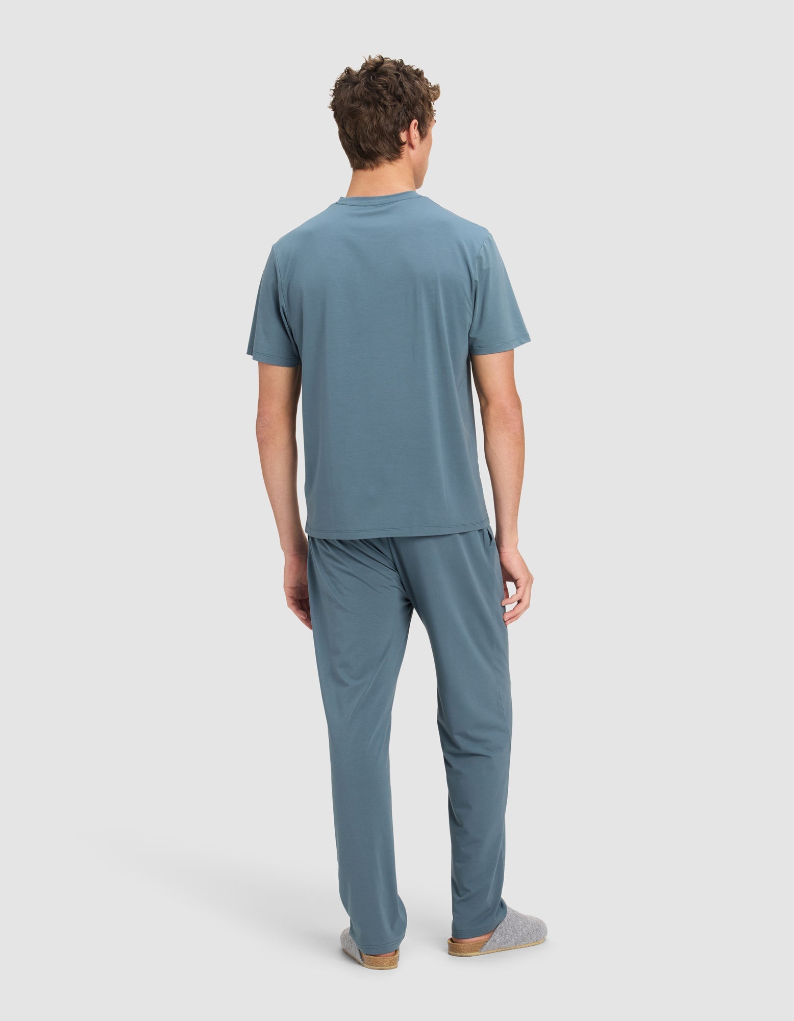 Cozy Earth - Men's First Layer Pajama Short Sleeve Tee & Pant Set