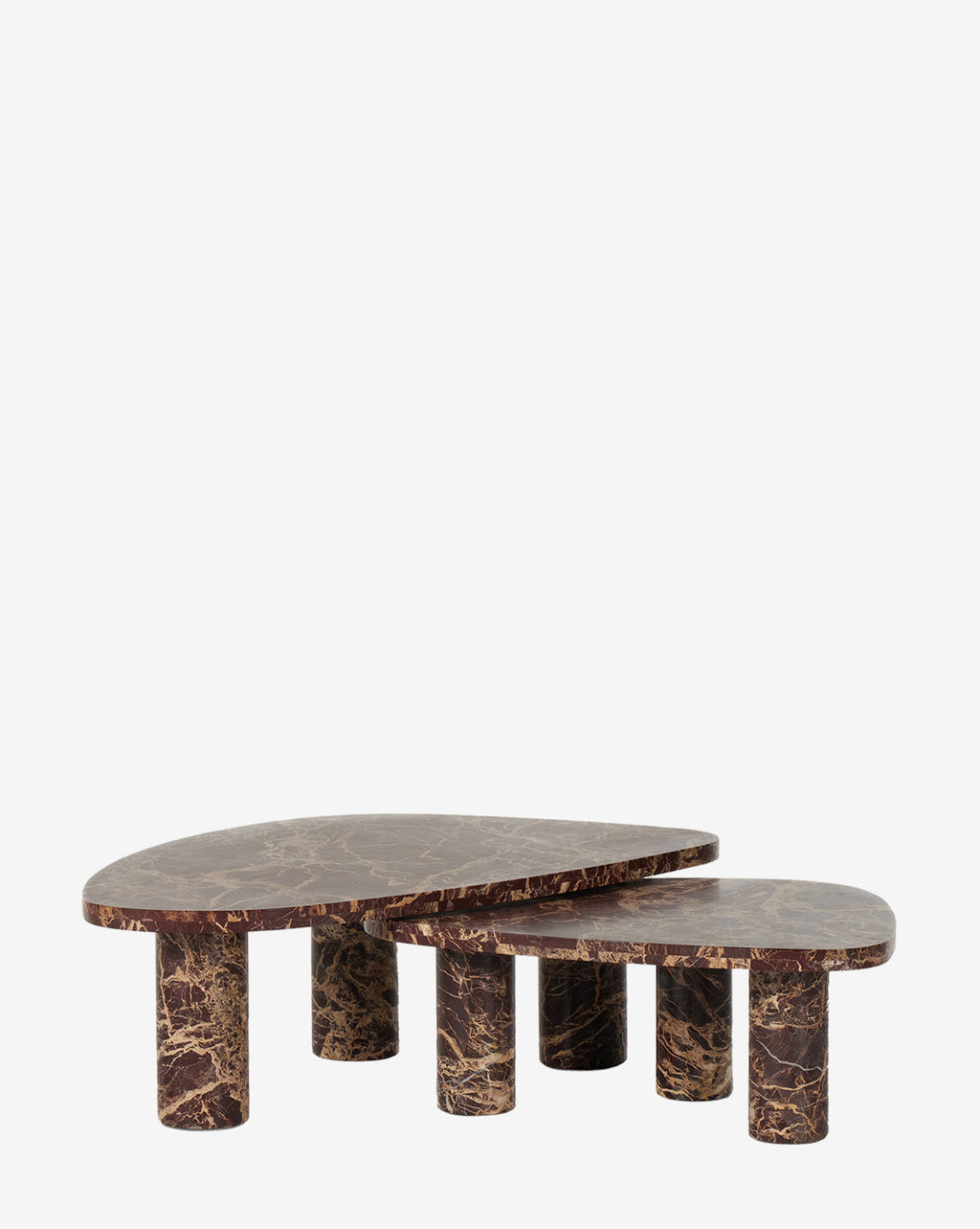 McGee & Co - Merlot Marble Coffee Table (Set of 2)