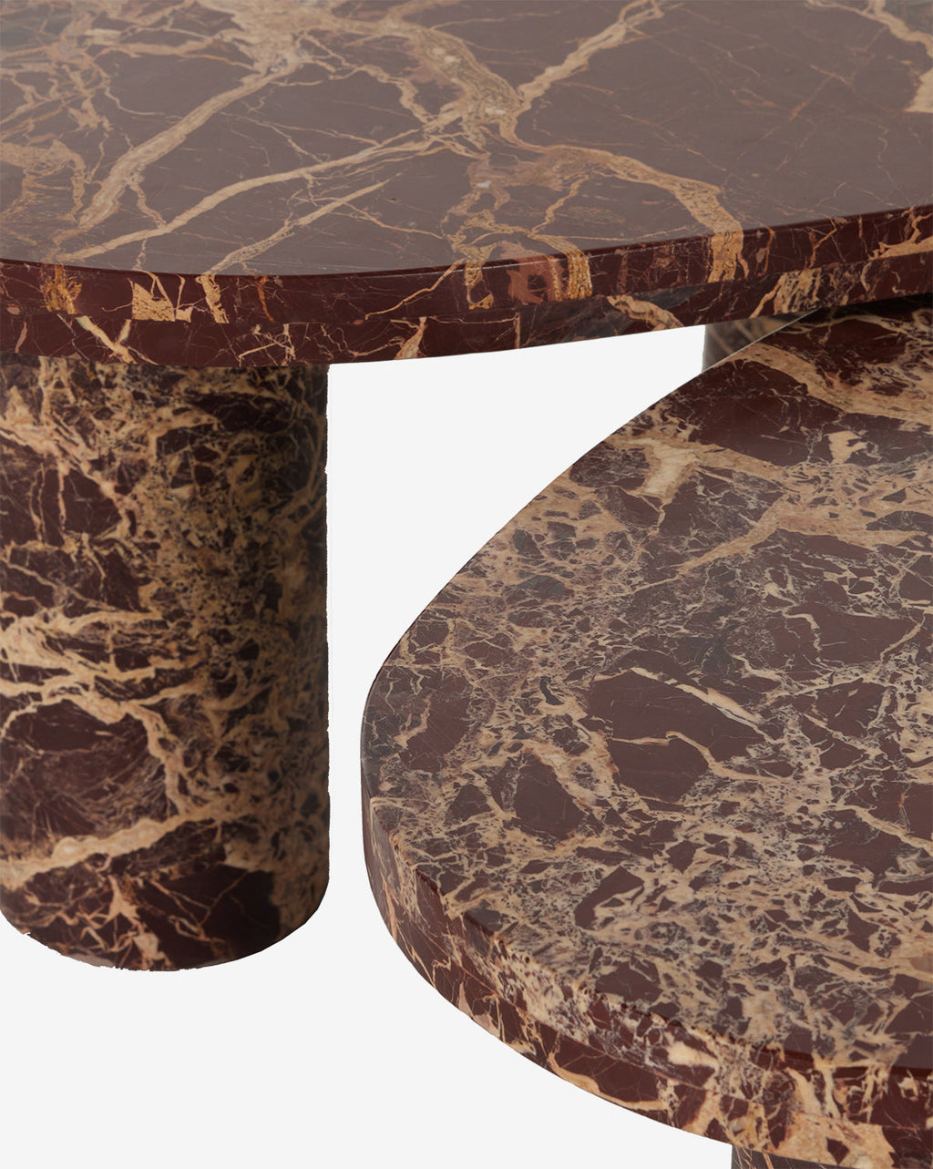McGee & Co - Merlot Marble Coffee Table (Set of 2)