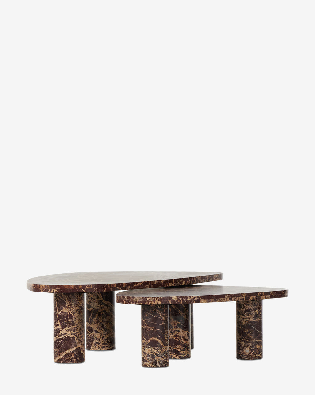 McGee & Co - Merlot Marble Coffee Table (Set of 2)
