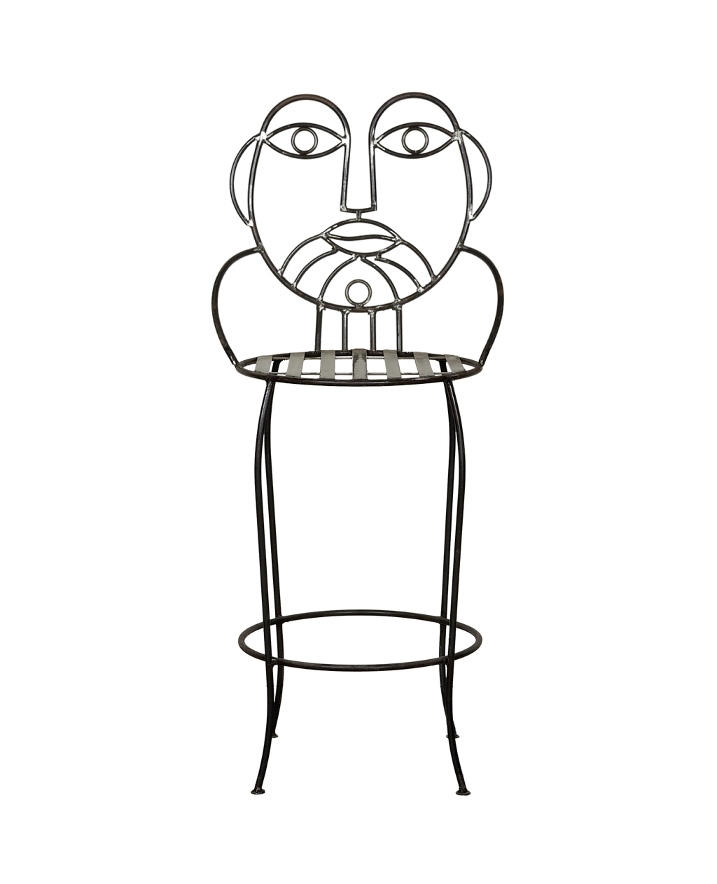 Olive Ateliers - Metal Face Bar Stool - His