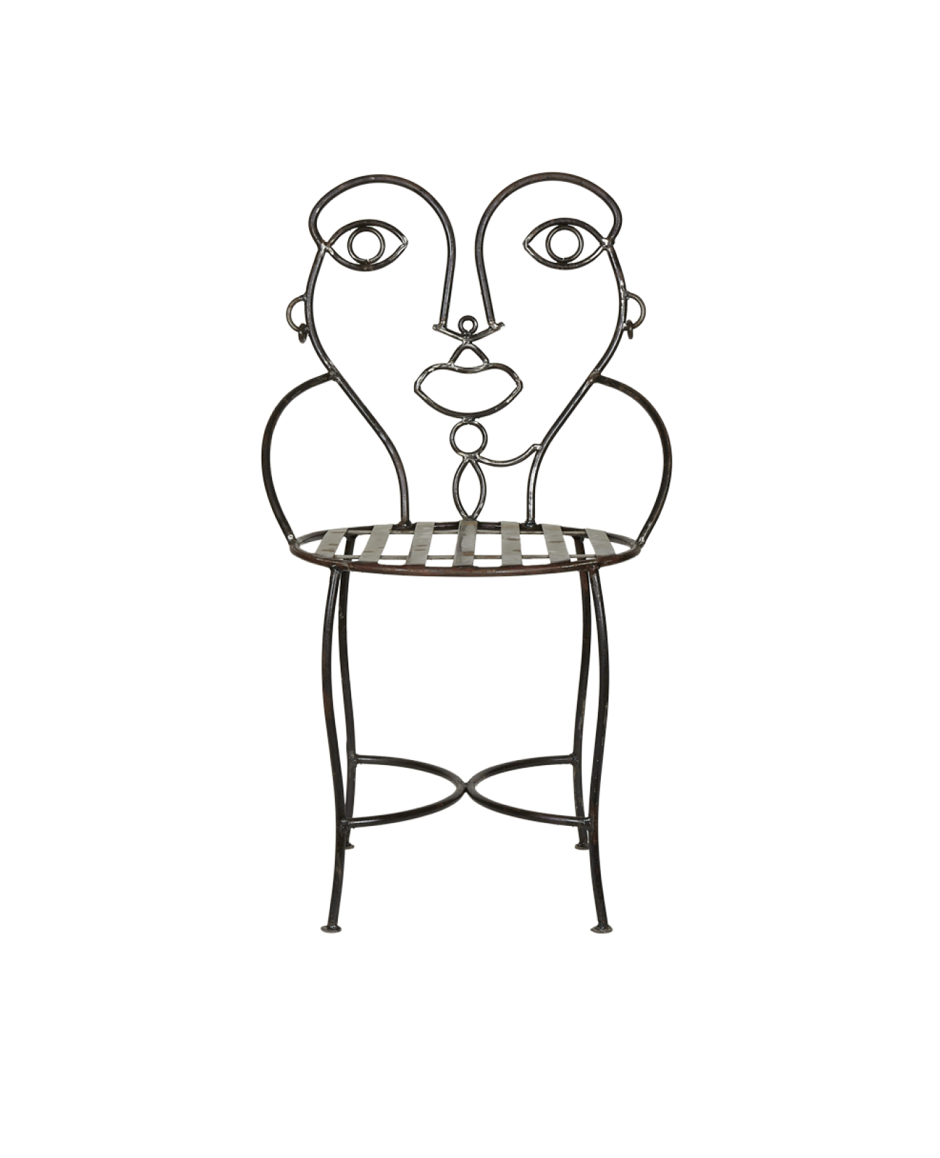 Olive Ateliers - Metal Face Chair - Hers