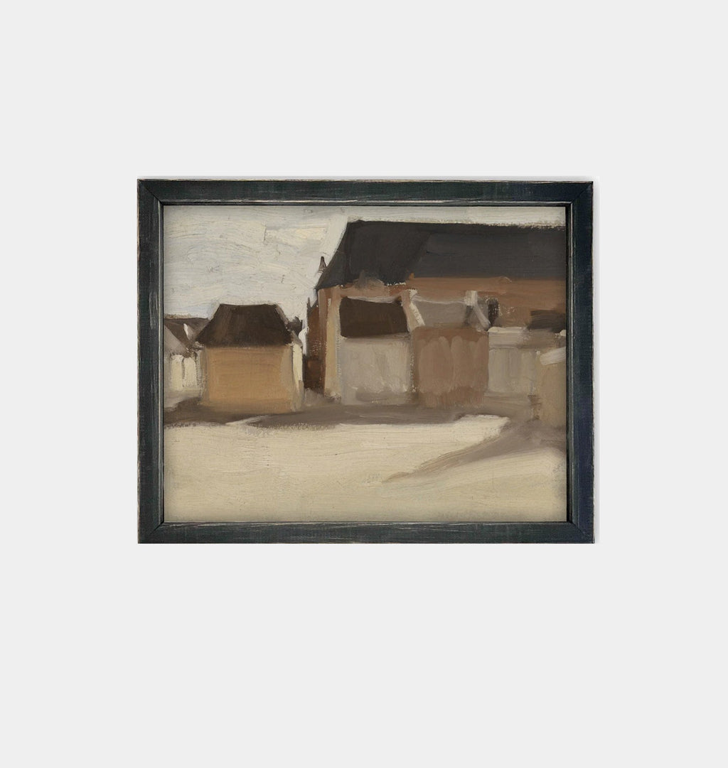 Amber Interiors - Minimalist Neutral Framed Print