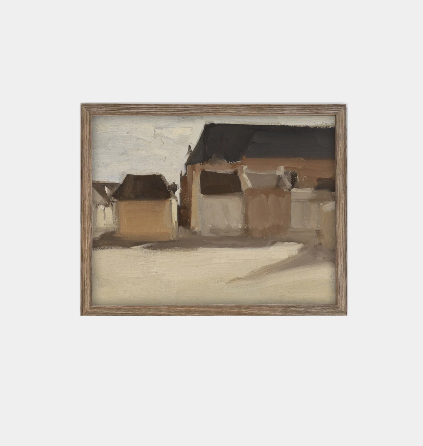 Amber Interiors - Minimalist Neutral Framed Print