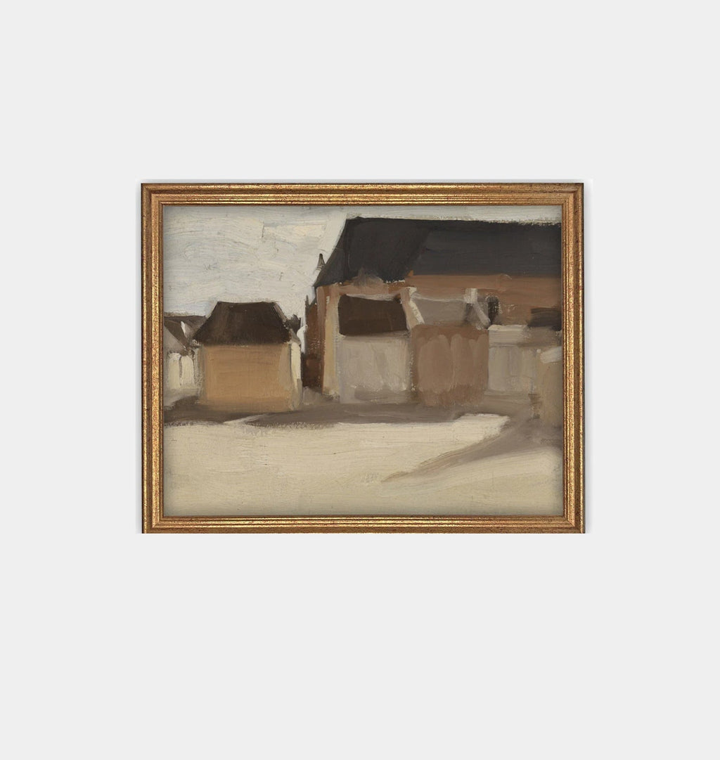 Amber Interiors - Minimalist Neutral Framed Print