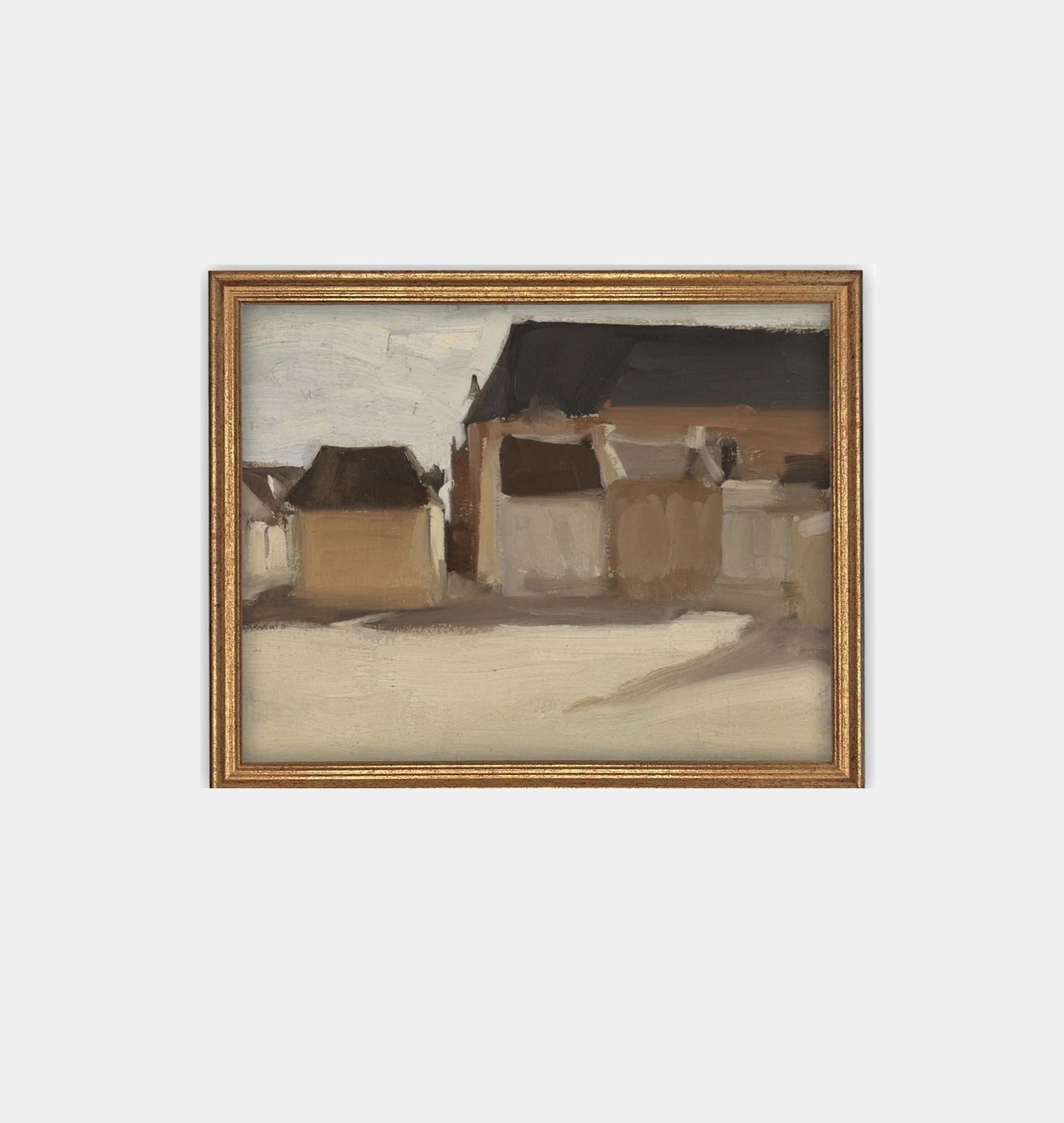 Amber Interiors - Minimalist Neutral Framed Print