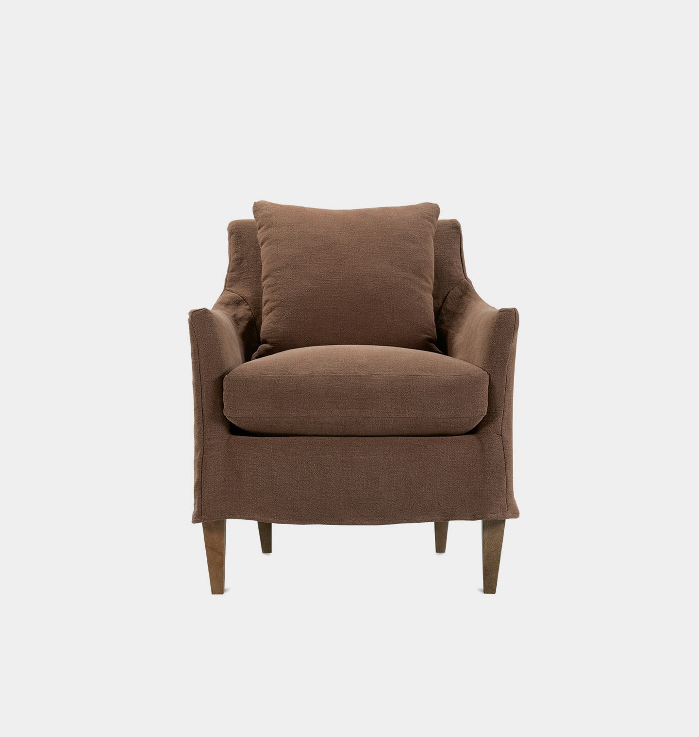 Amber Interiors - Minorca Slipcovered Lounge Chair