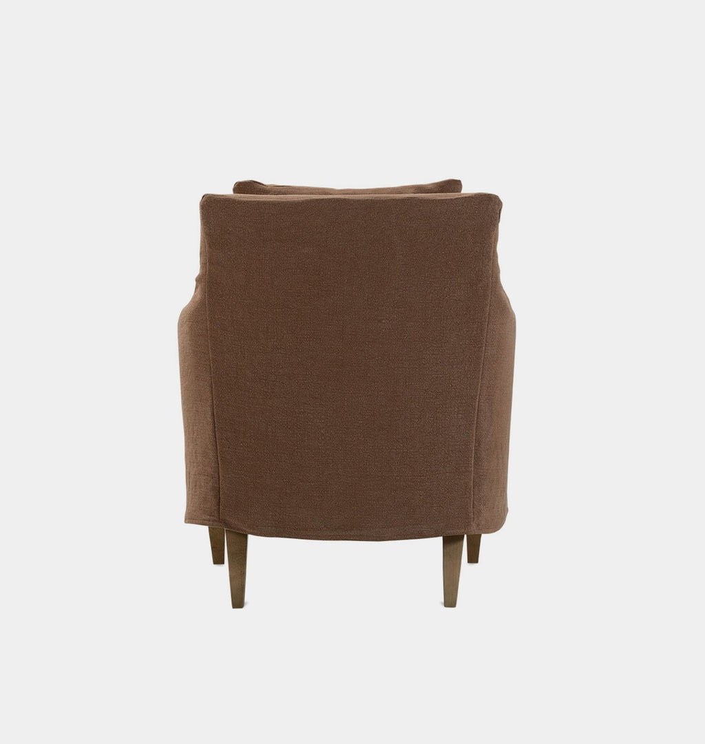 Amber Interiors - Minorca Slipcovered Lounge Chair