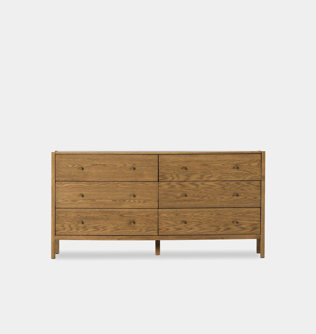 Amber Interiors - Modesto 6 Drawer Dresser
