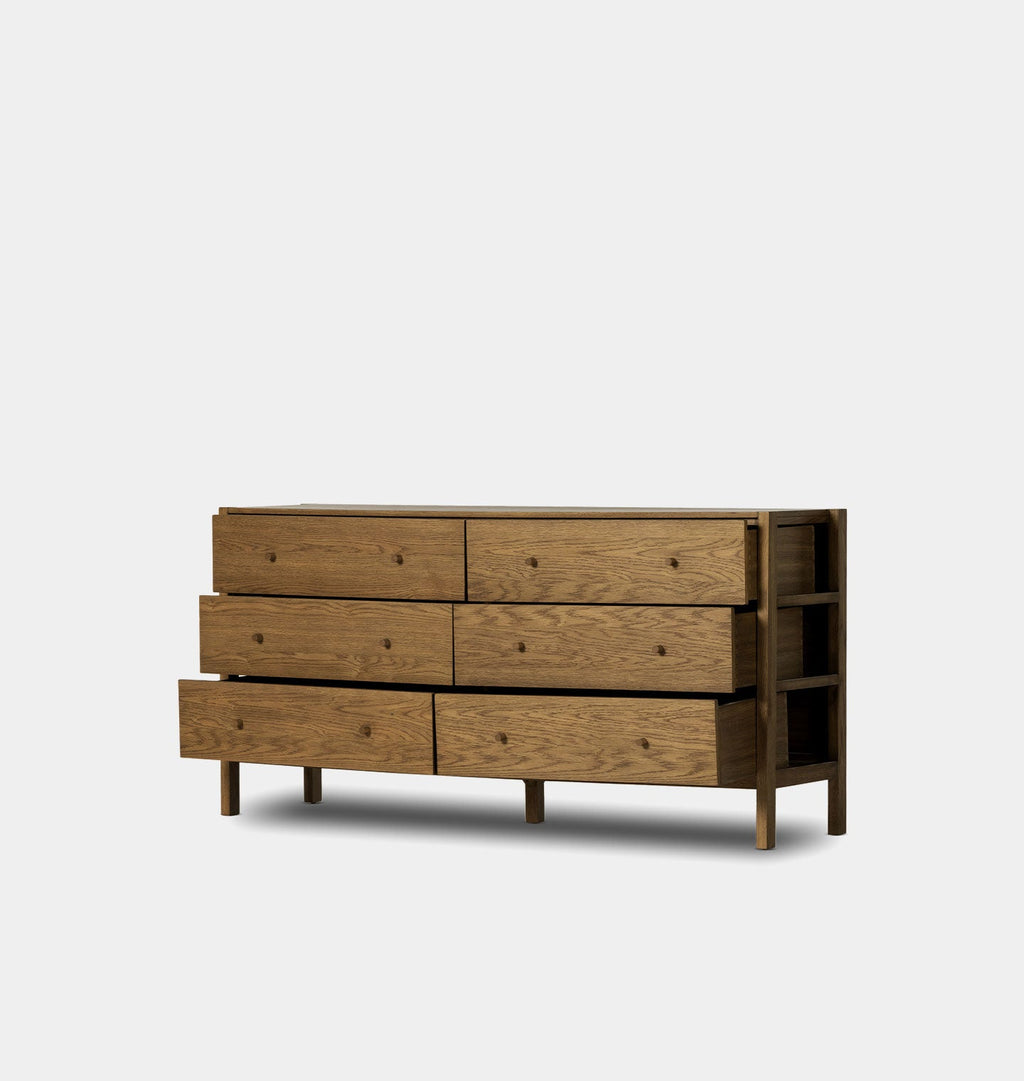 Amber Interiors - Modesto 6 Drawer Dresser