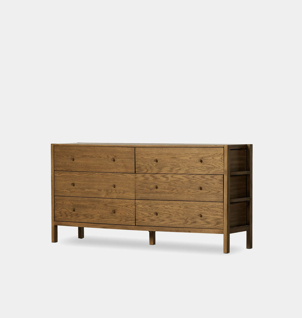 Amber Interiors - Modesto 6 Drawer Dresser
