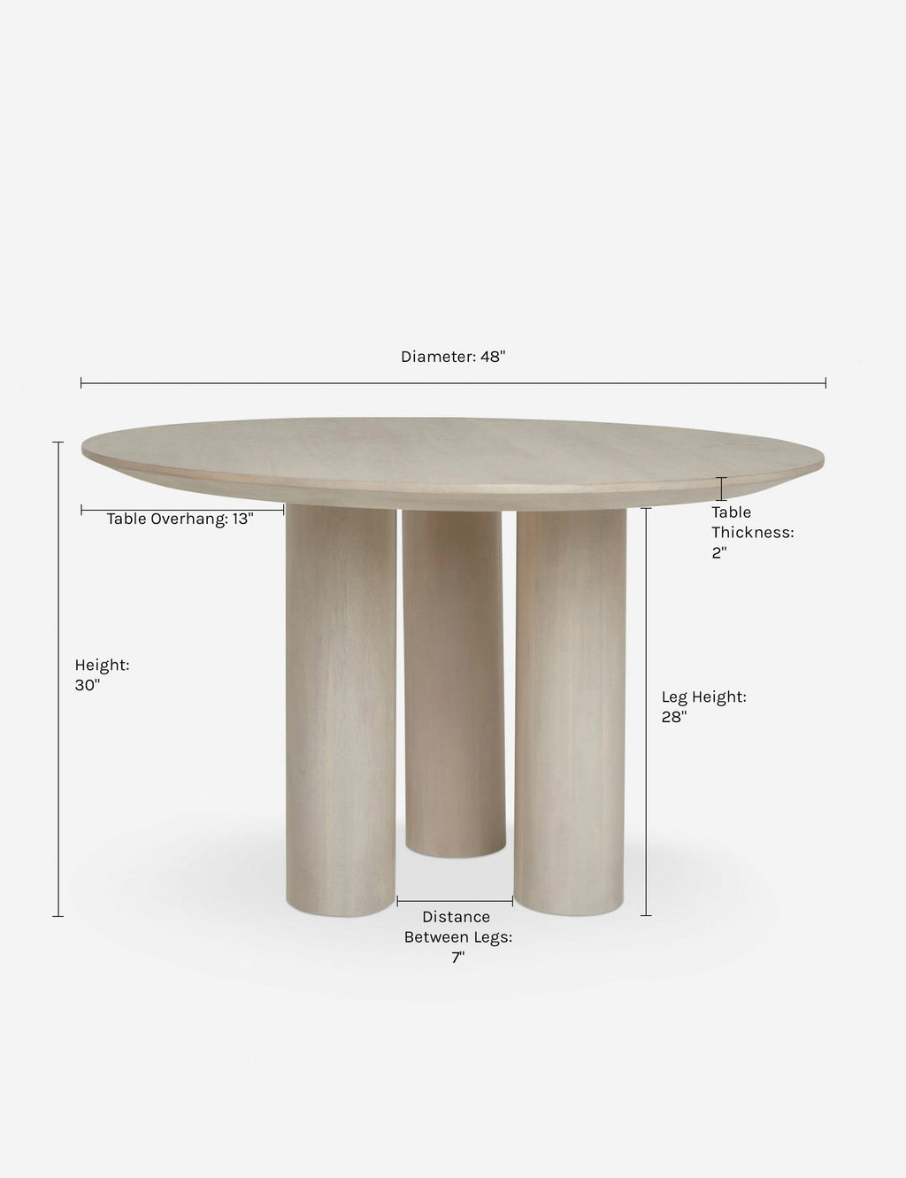 Lulu and Georgia - Mojave Round Dining Table