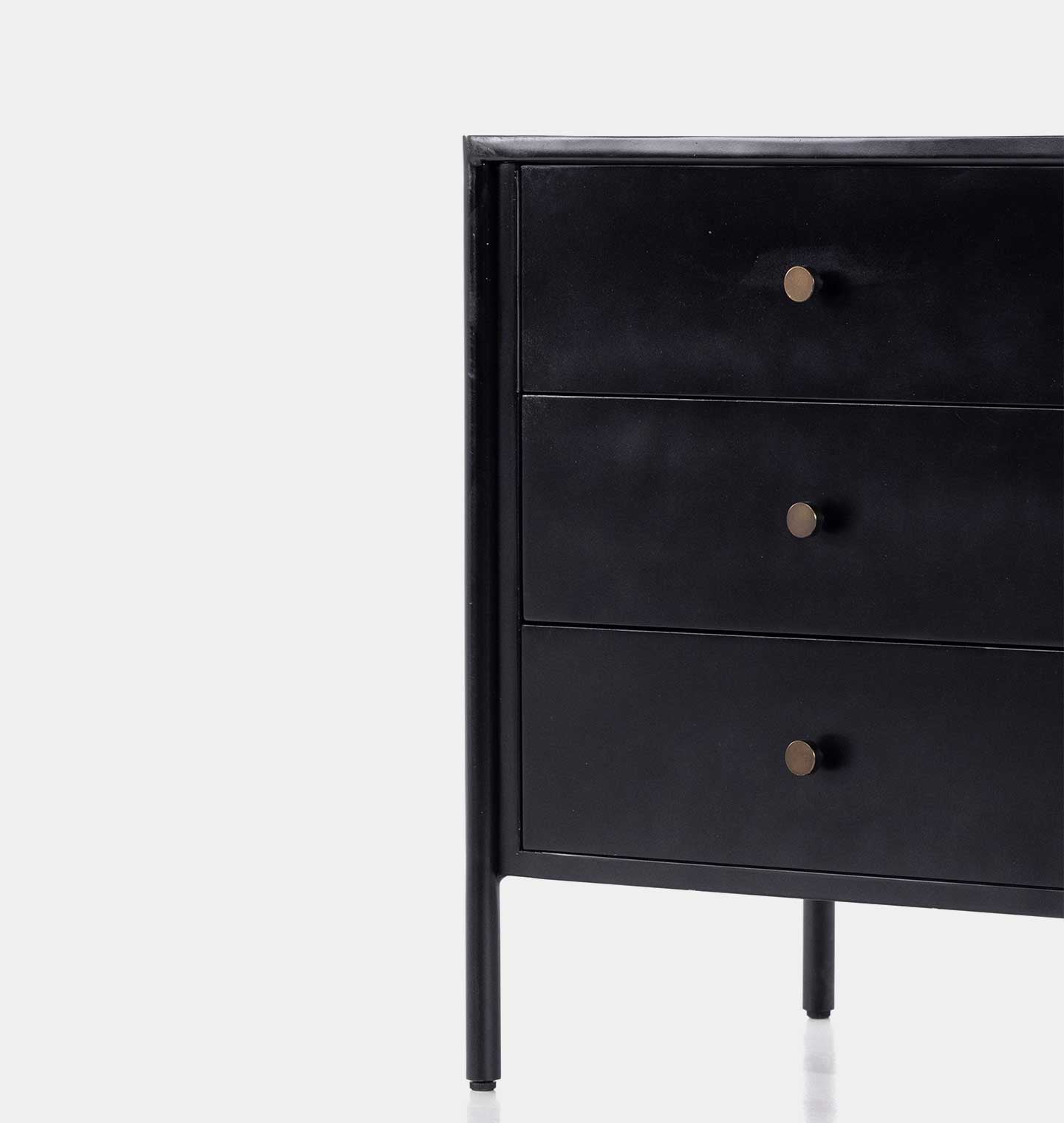 Amber Interiors - Morelos 3 Drawer Nightstand
