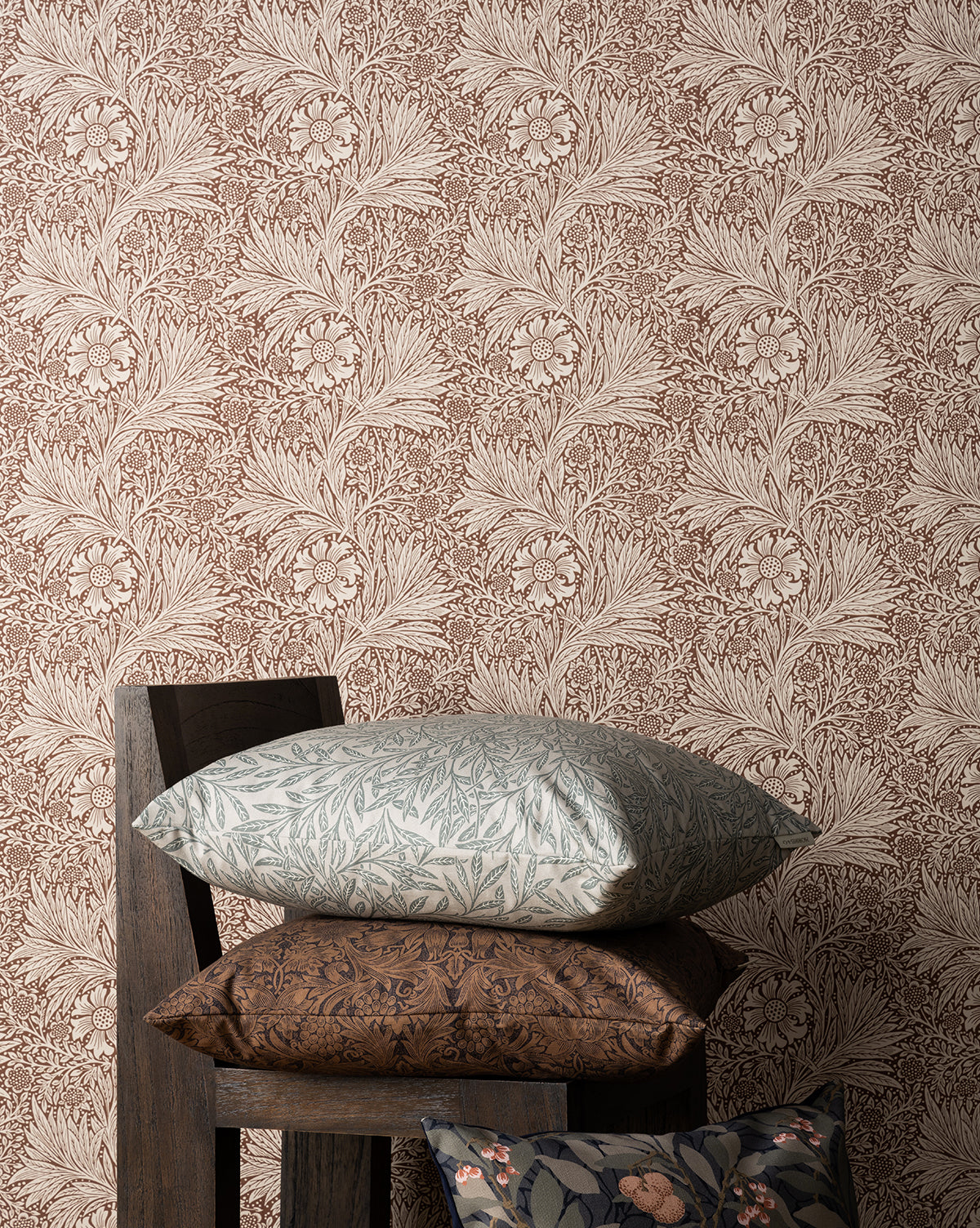 McGee & Co - Morris & Co. x McGee & Co. Marigold Umber Wallpaper