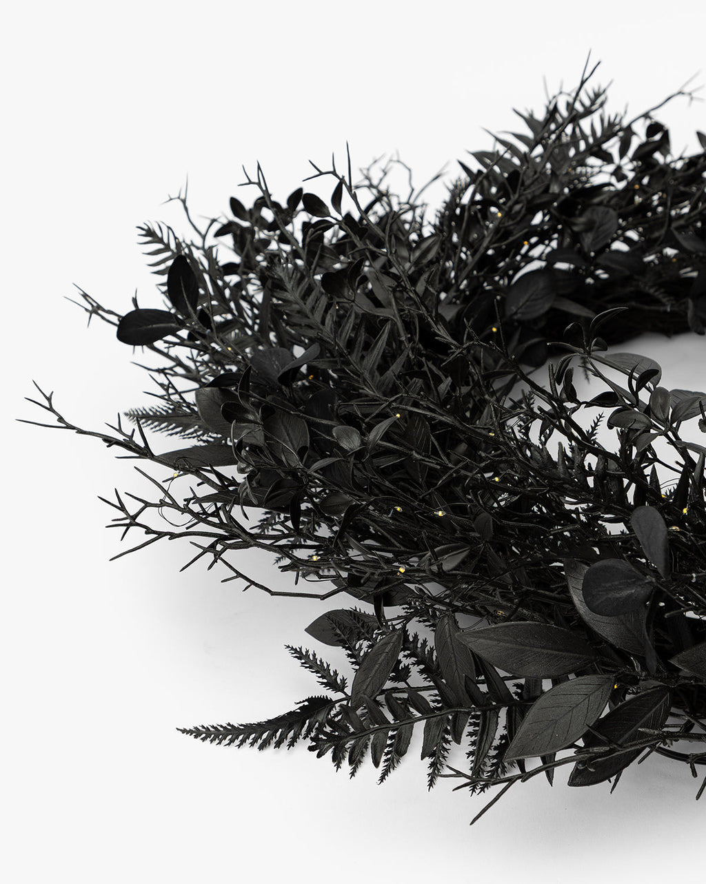 McGee & Co - Morticia Pre - Lit Wreath with Bow