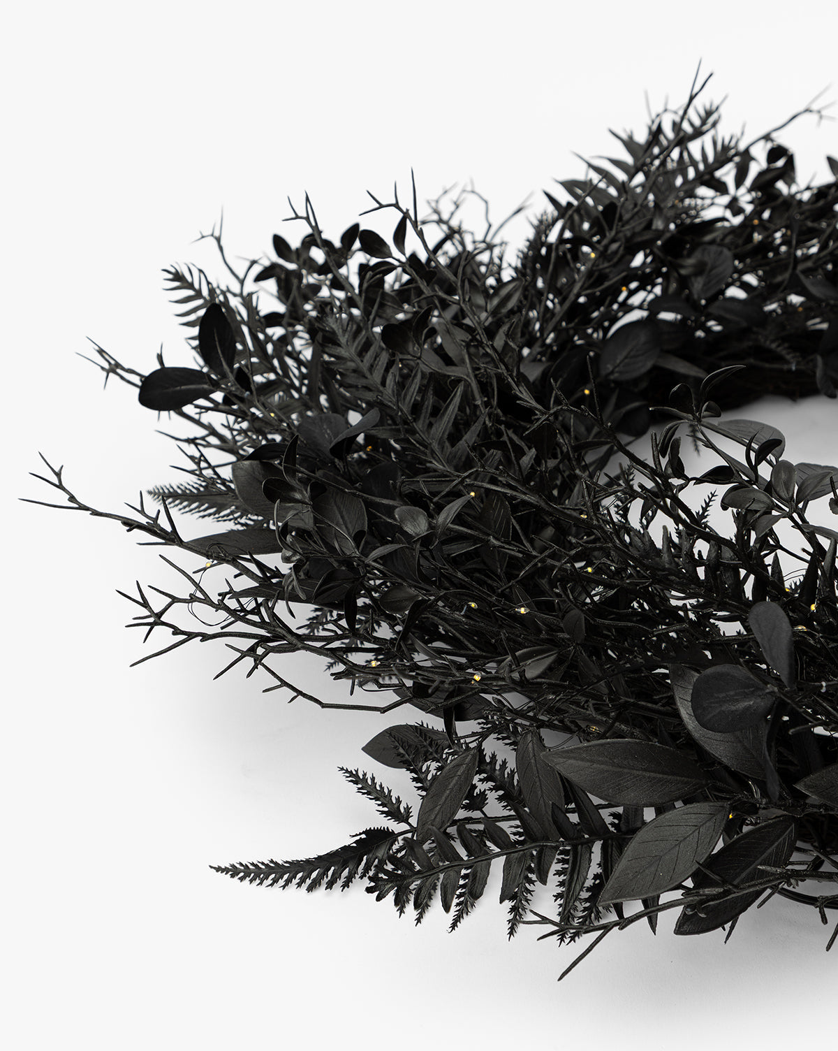 McGee & Co - Morticia Pre - Lit Wreath with Bow