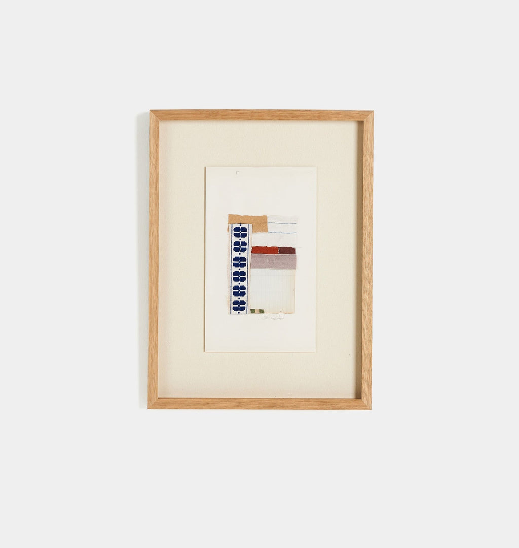 Amber Interiors - Motif Bleu by Shaina Page Framed Print