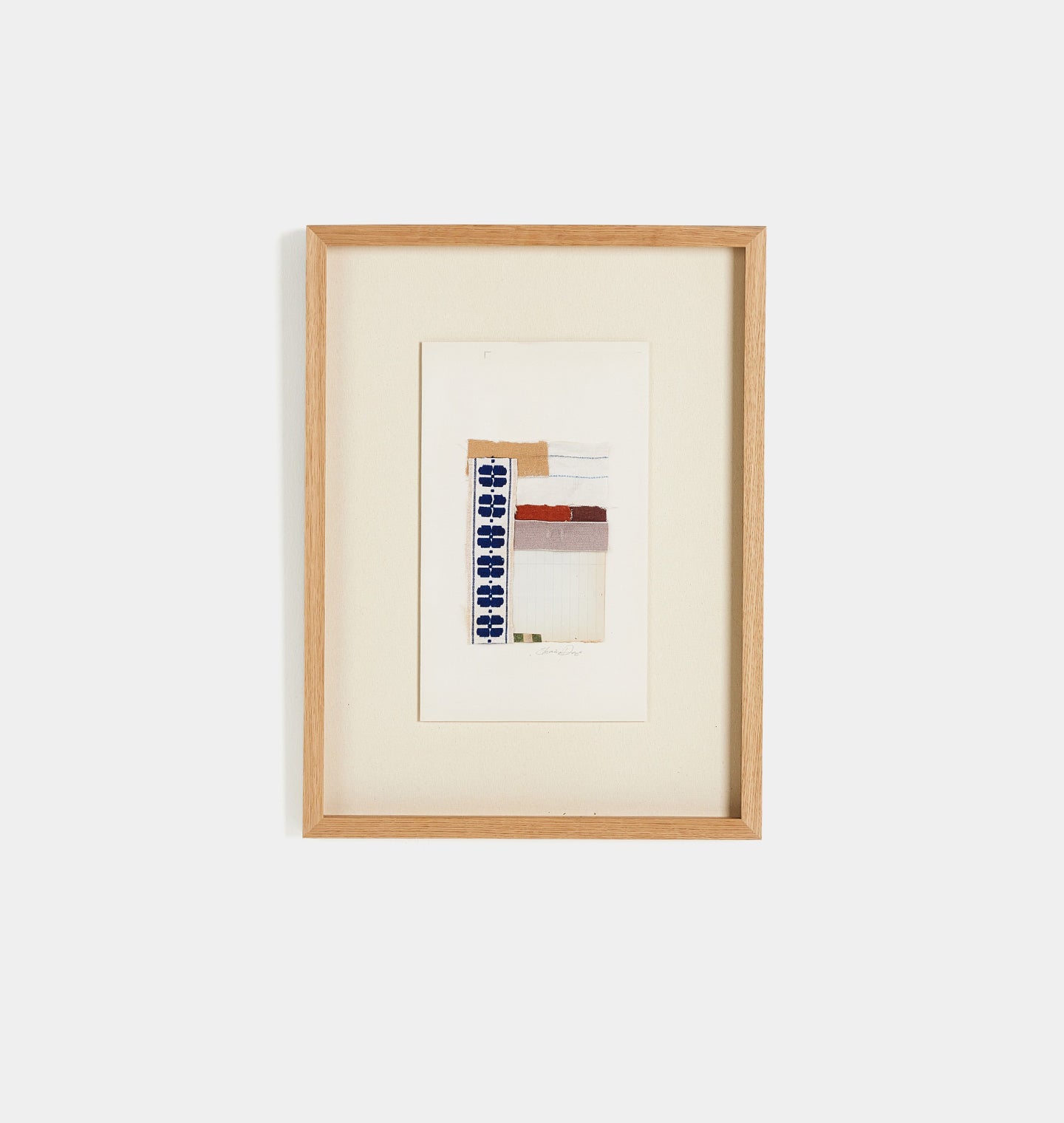 Amber Interiors - Motif Bleu by Shaina Page Framed Print
