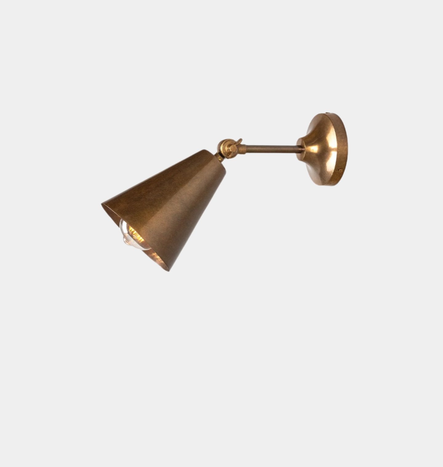 Amber Interiors - Moya Adjustable Cone Wall Light