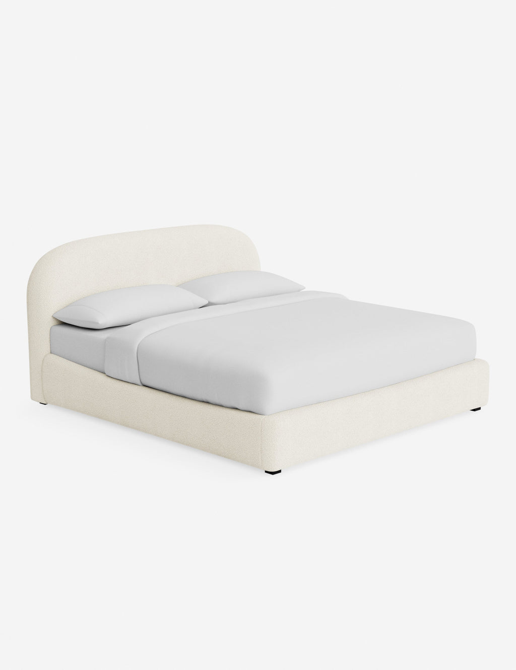 Lulu and Georgia - Open Box: Neve Platform Bed, Cotton Luxe Boucle King by Aimee Song