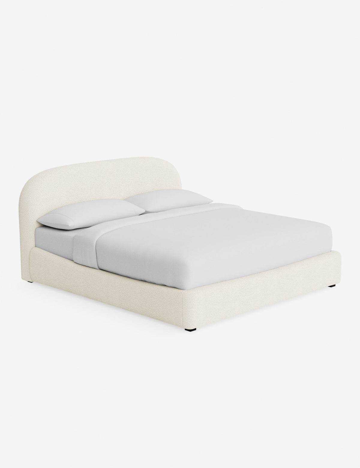 Lulu and Georgia - Open Box: Neve Platform Bed, Cotton Luxe Boucle King by Aimee Song
