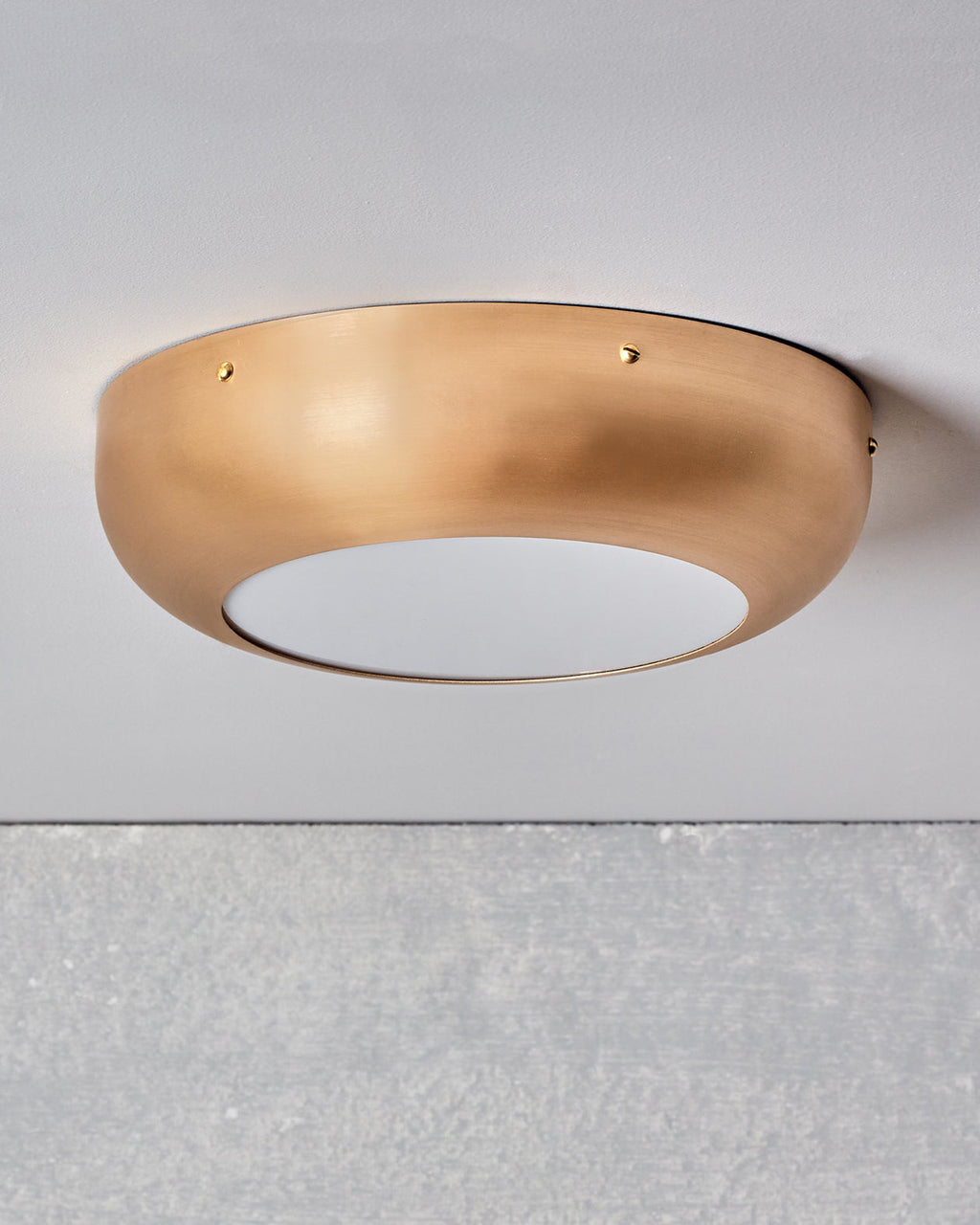 RTO Lighting - LUCILLE MILK GLASS FLUSH MOUNT
