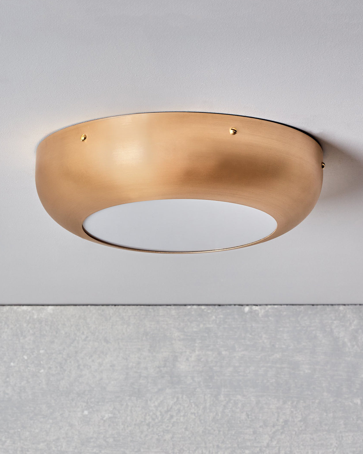 RTO Lighting - LUCILLE MILK GLASS FLUSH MOUNT