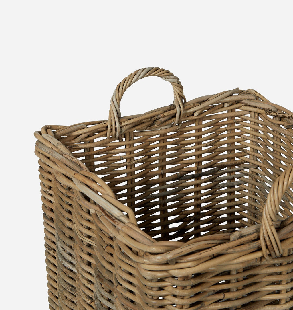 Amber Interiors - Arielle Wicker Floor Basket
