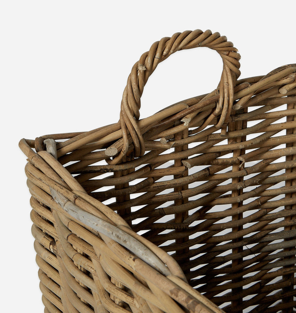 Amber Interiors - Arielle Wicker Floor Basket