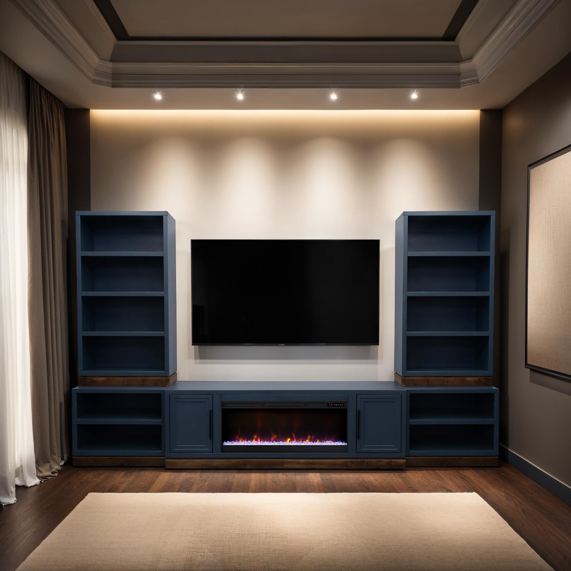 Real Cozy - Oceanside 81" Fireplace Console