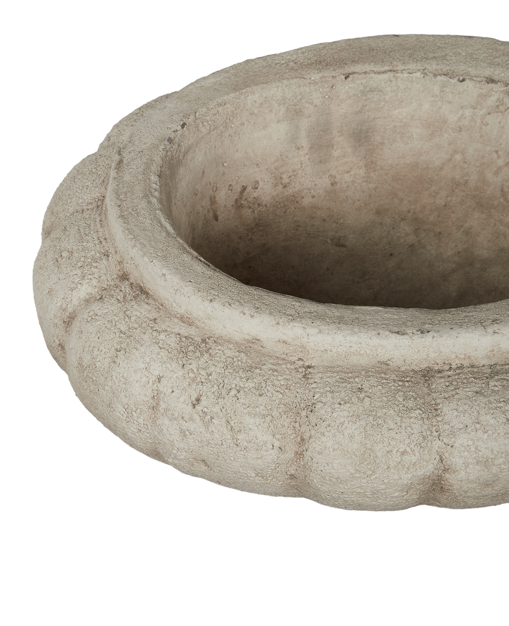 Olive Ateliers - Cast Fluted Oval Planter