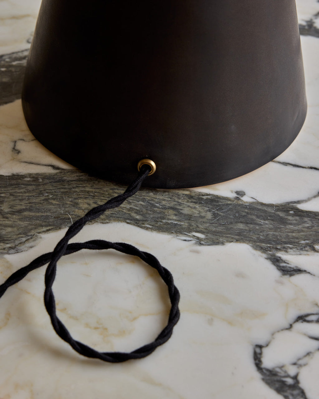 Lostine - Pair of Ceramic Table Lamps - Black