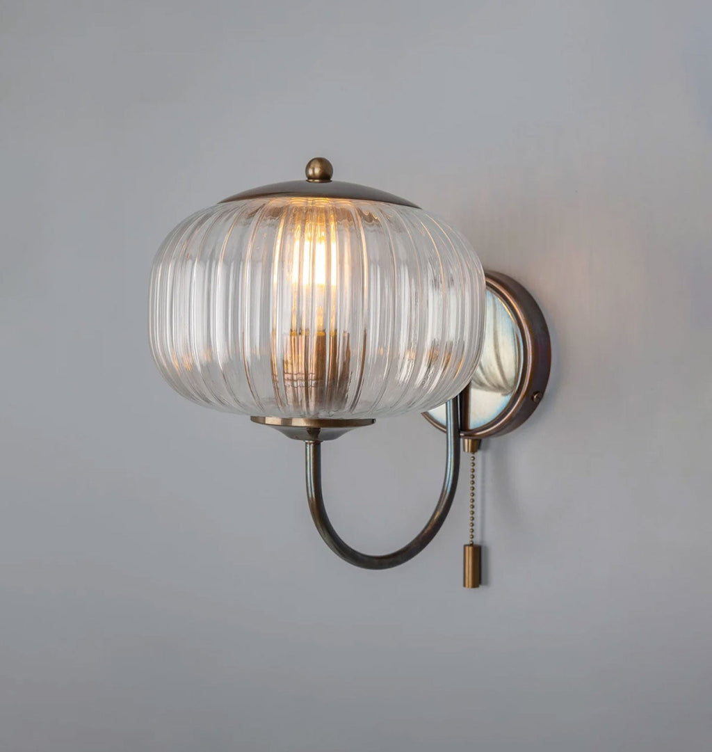 Amber Interiors - Nehir Sconce Antique Brass