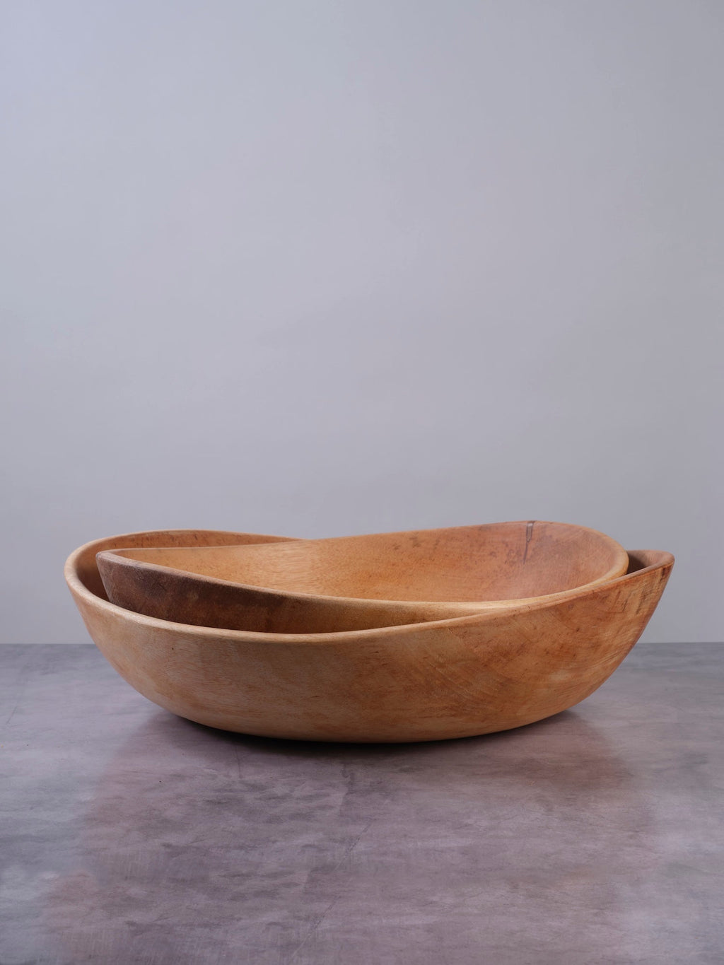 Terra Klay - Large 17 inch Contemporary "Wave" Wood Bowl