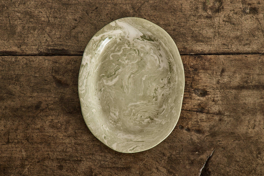 Nicky Kehoe - Vert Marbleized Oval Platter