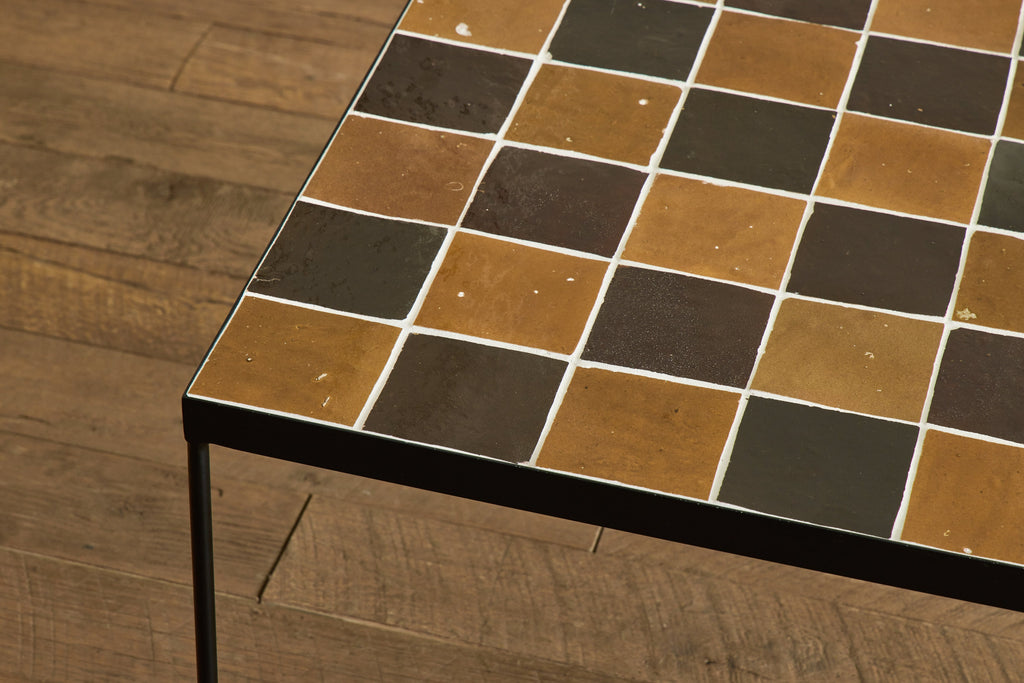 Nicky Kehoe - Burnt Sugar & Amber Tile Side Table