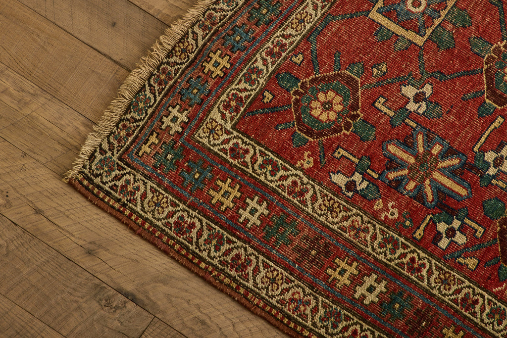 Nicky Kehoe - Red Floral Bidjar Rug 4'3 X 6'3