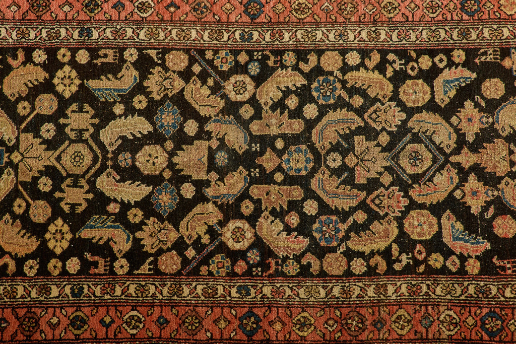 Nicky Kehoe - Navy Persian Kurdish Rug 3'6 X 6'2