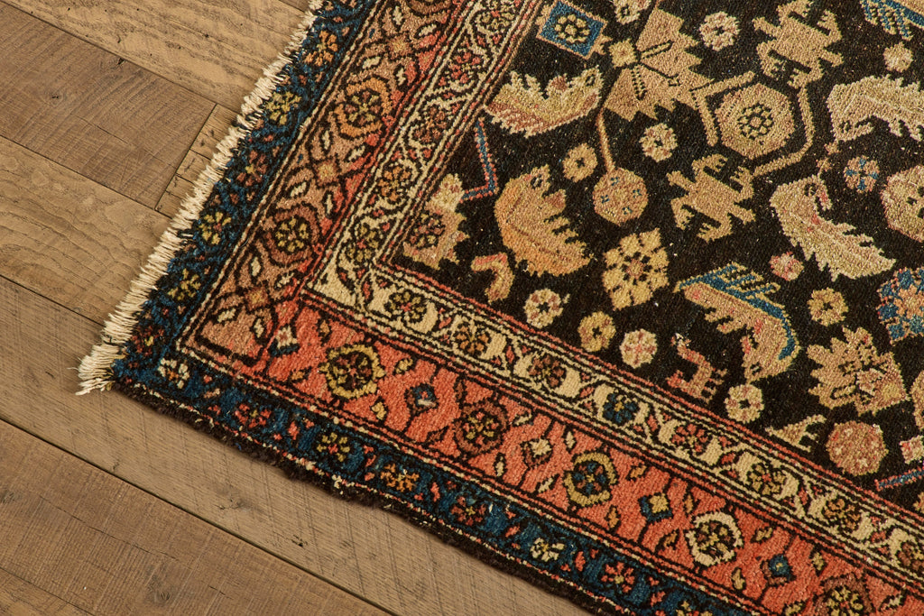 Nicky Kehoe - Navy Persian Kurdish Rug 3'6 X 6'2