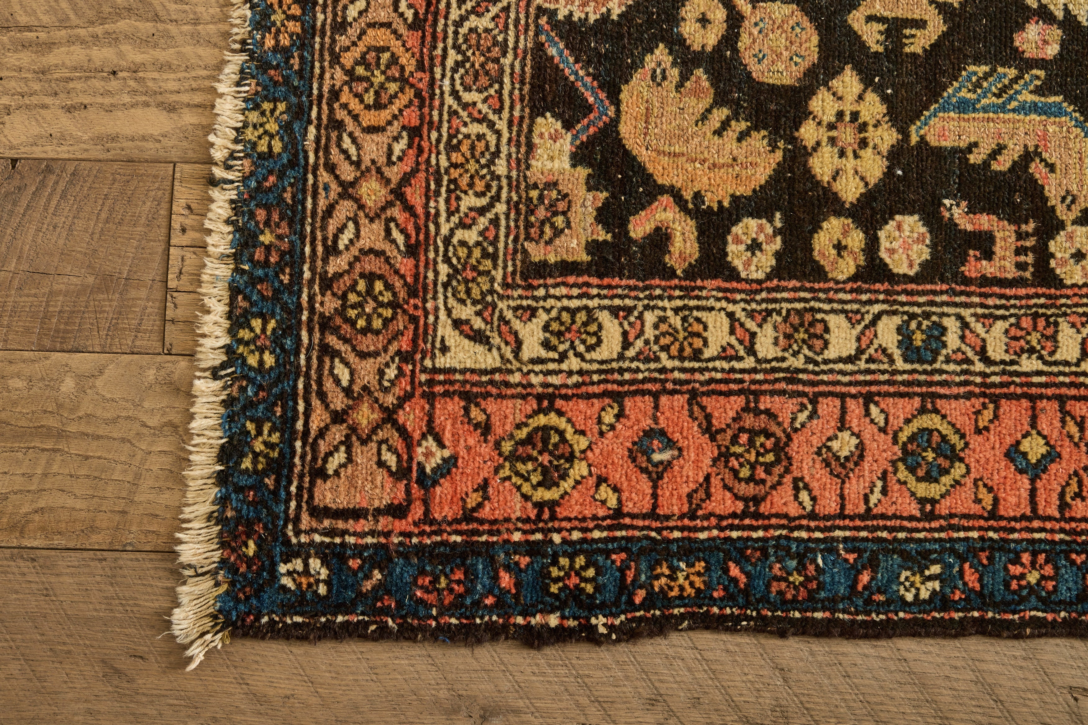 Nicky Kehoe - Navy Persian Kurdish Rug 3'6 X 6'2
