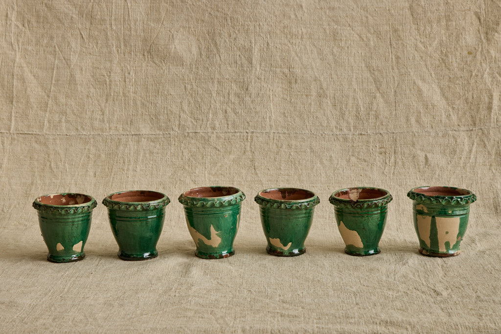 Nicky Kehoe - Mini Green Scalloped Garden Pot