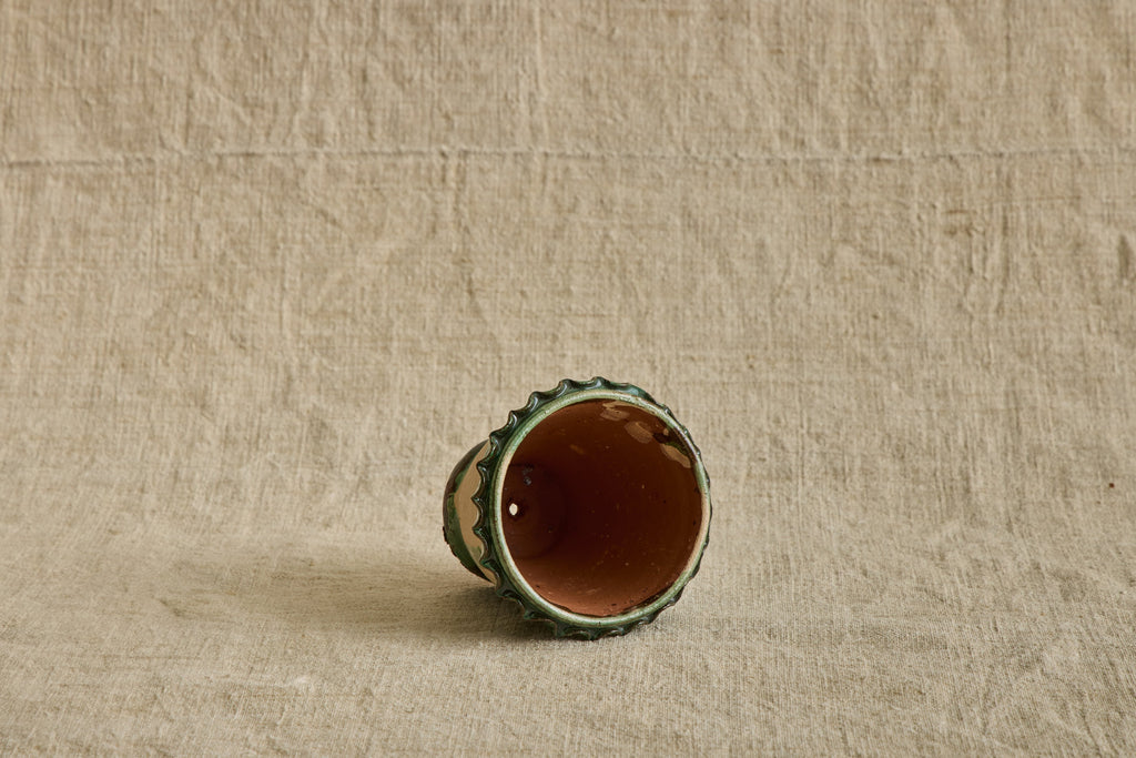 Nicky Kehoe - Mini Green Scalloped Garden Pot